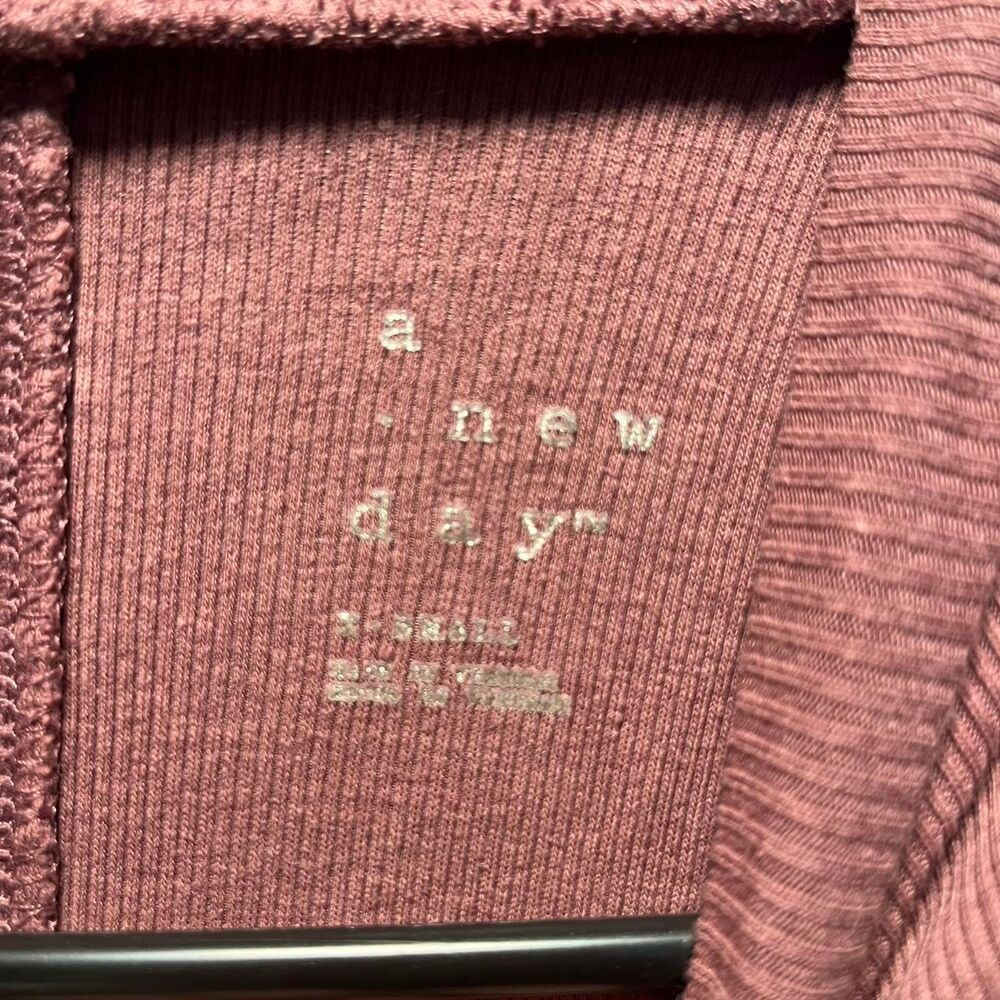 A-new-day Women's Burgundy and Pink Shirt